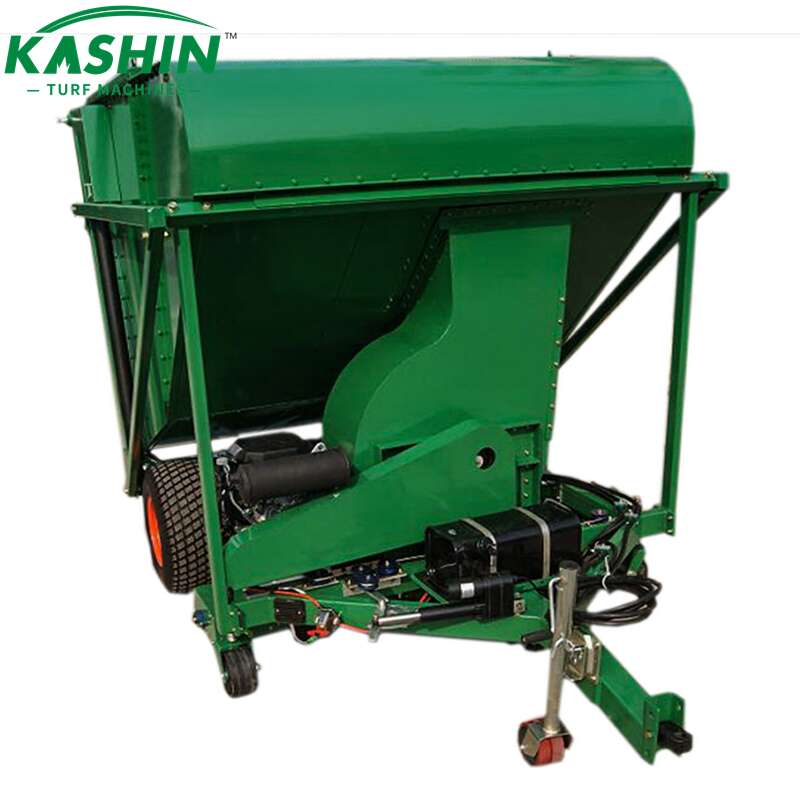 KASHIN self-powered turf sweeper, lawn sweeper, turf tidy, core collector (1)