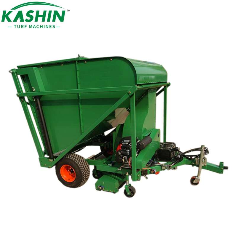 KASHIN self-powered turf sweeper, lawn sweeper, turf tidy, core collector (2)