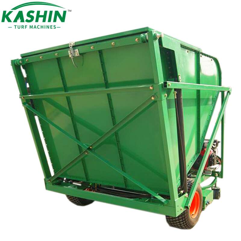 KASHIN self-powered turf sweeper, lawn sweeper, turf tidy, core collector (3)