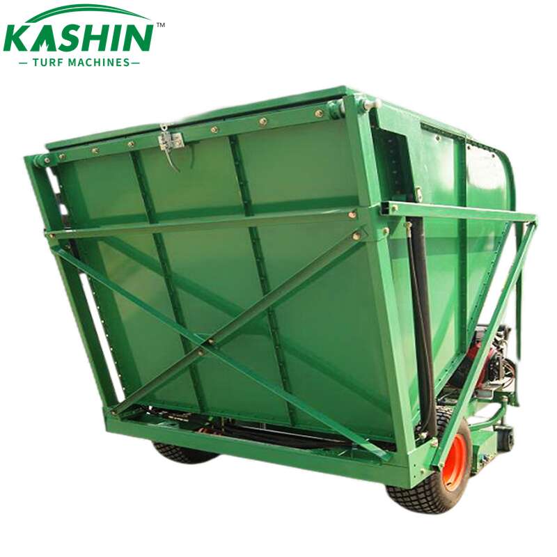 KASHIN self-powered turf sweeper, lawn sweeper, turf tidy, core collector (4)