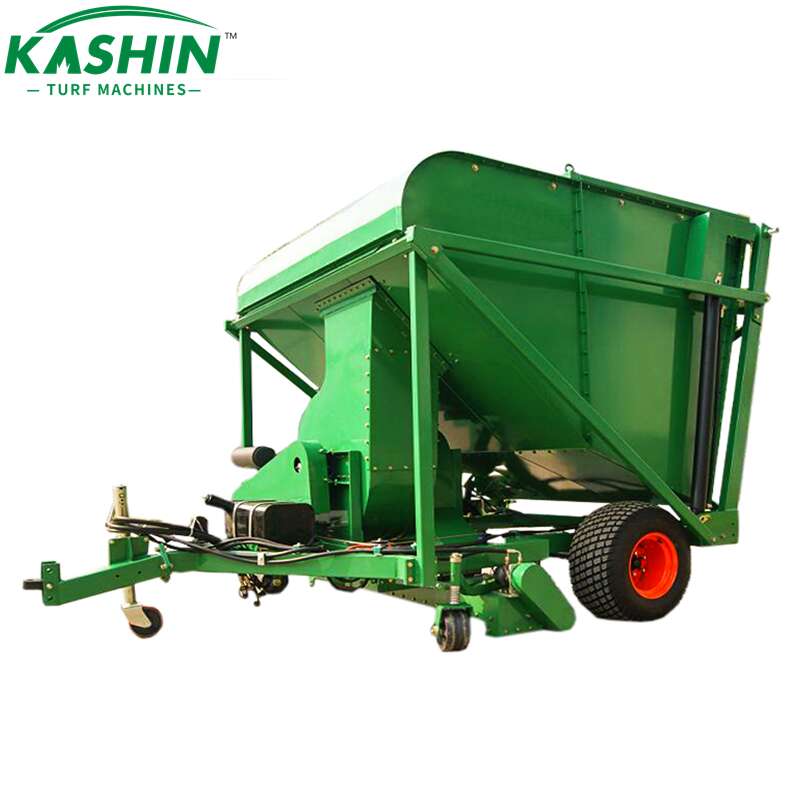 KASHIN self-powered turf sweeper, lawn sweeper, turf tidy, core collector (5)