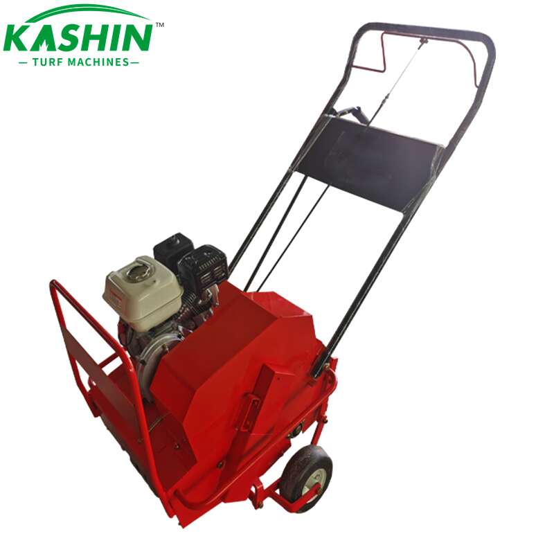 LA-500 mandeha amin'ny turf aerator (8)